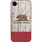 California Flag Dark Wood iPhone 16e Skin